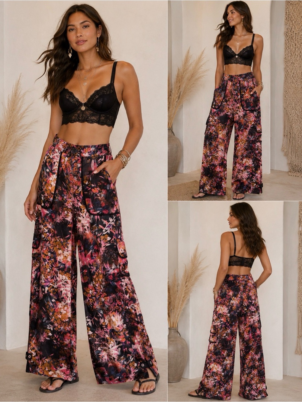 By Anthropologie Palazzo UtilityPants Sz 2P waist 15’ Inseam 30’ —NWOT